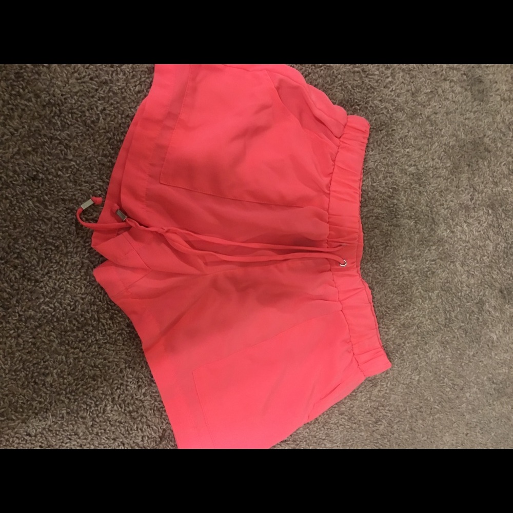 Hot pink shorts